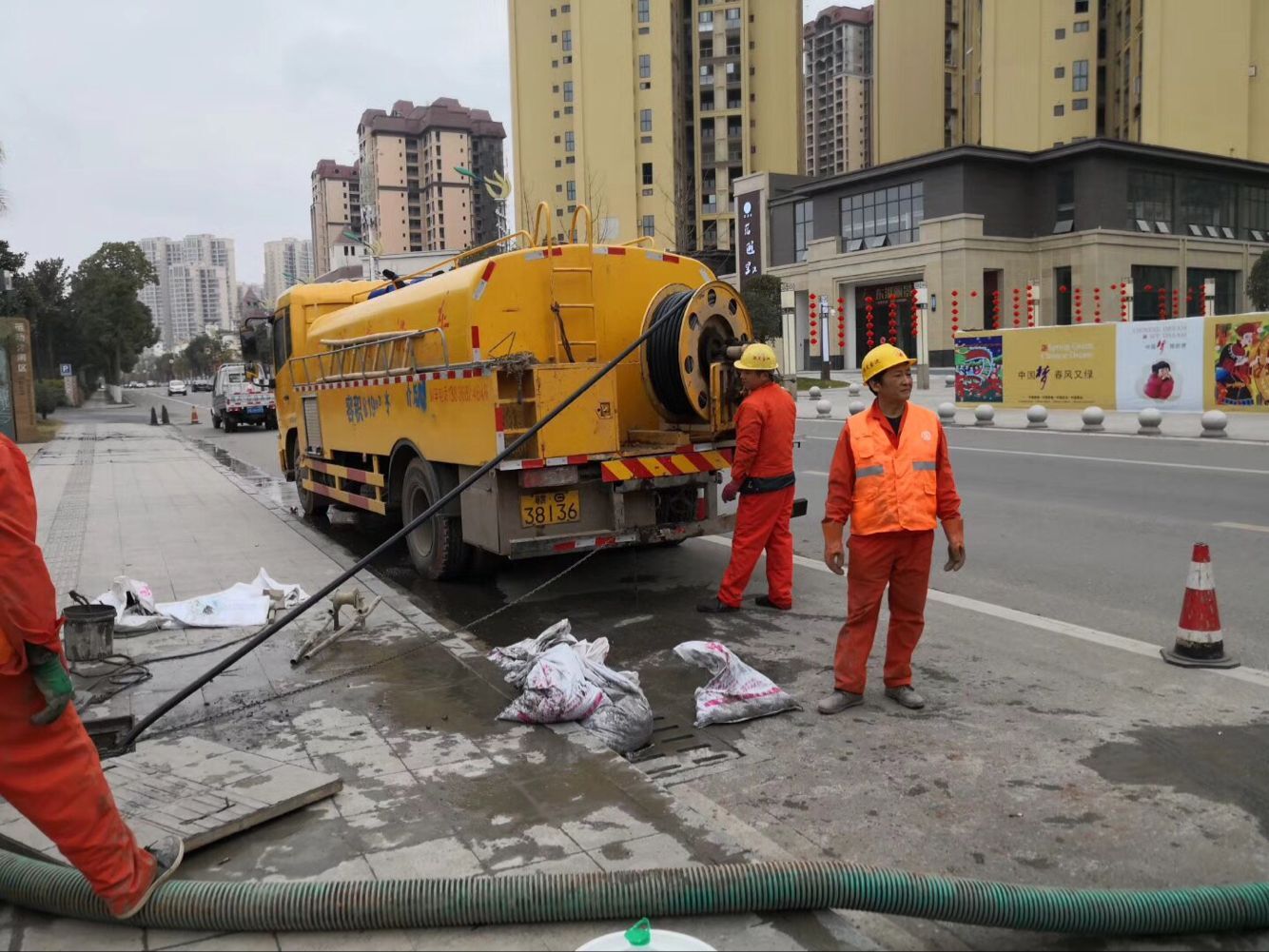 惠城排污管道清淤-管道清洗
